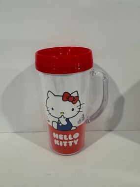Hello Kitty Travel Mug with Clear Handle